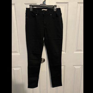 Levi Skinny 711 Black Denim Jean